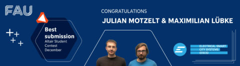 Zum Artikel "Julian Motzelt und Maximilian Lübke gewannen den Altair Student Contest"
